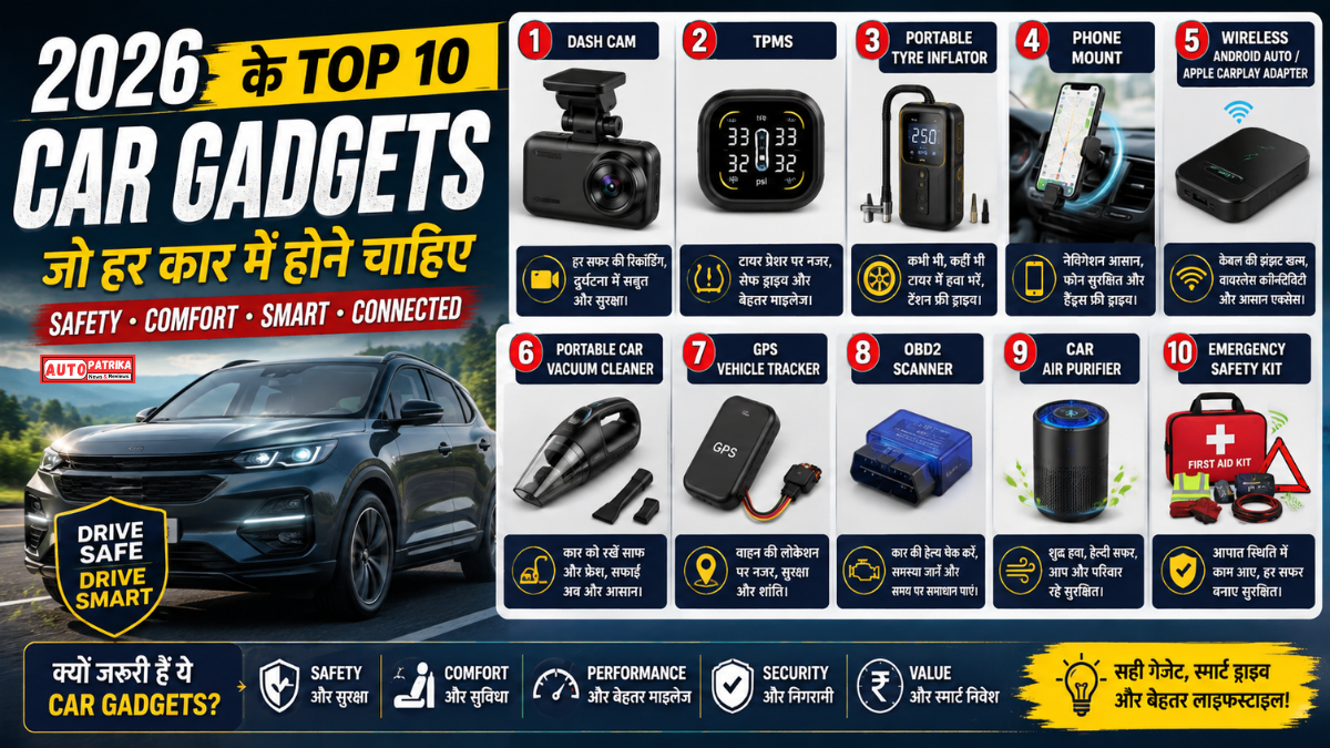2026 के Top 10 Car Gadgets: हर कार में होने चाहिए ये 10 Smart Accessories