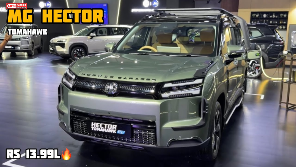 MG Hector Tomahawk EV Launch: 517km Range, Price, Features & 7-Seater Details