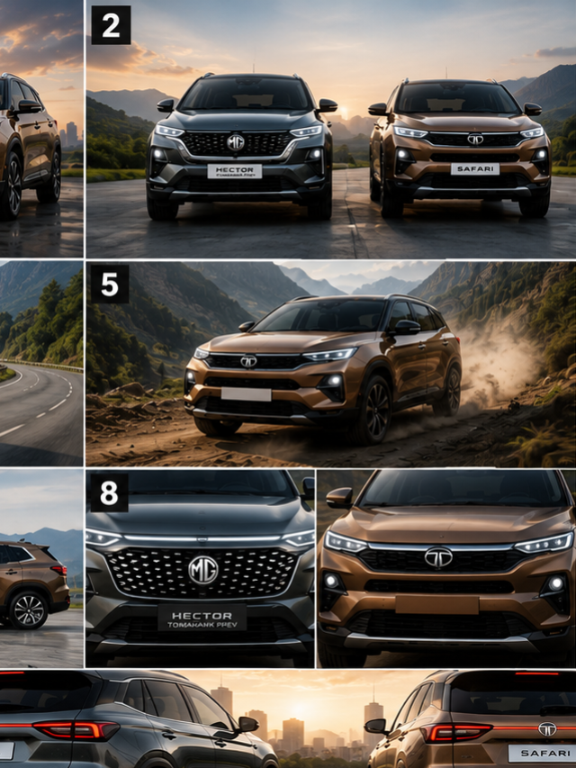 MG Hector Tomahawk PHEV vs Tata Safari: कौन है बेहतर 7-सीटर SUV?