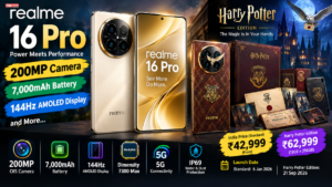 Realme 16 Pro: 200MP Camera, 7,000mAh Battery, 144Hz AMOLED and Price