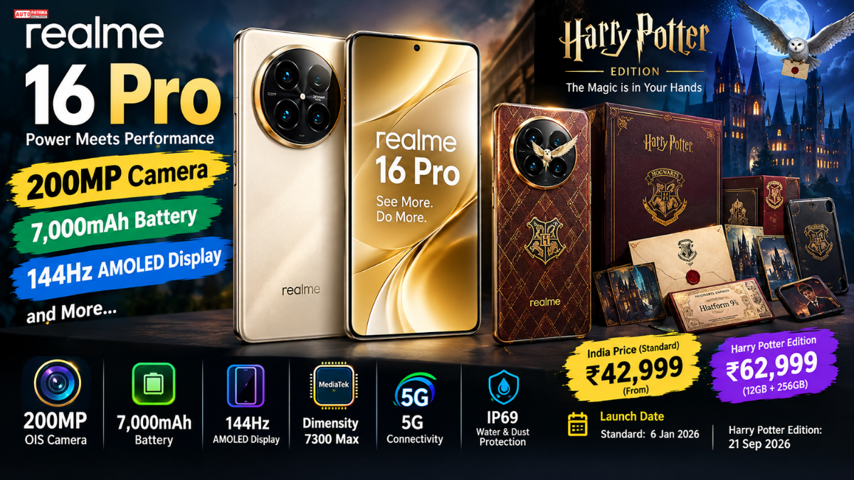 Realme 16 Pro: 200MP Camera, 7,000mAh Battery, 144Hz AMOLED and Price