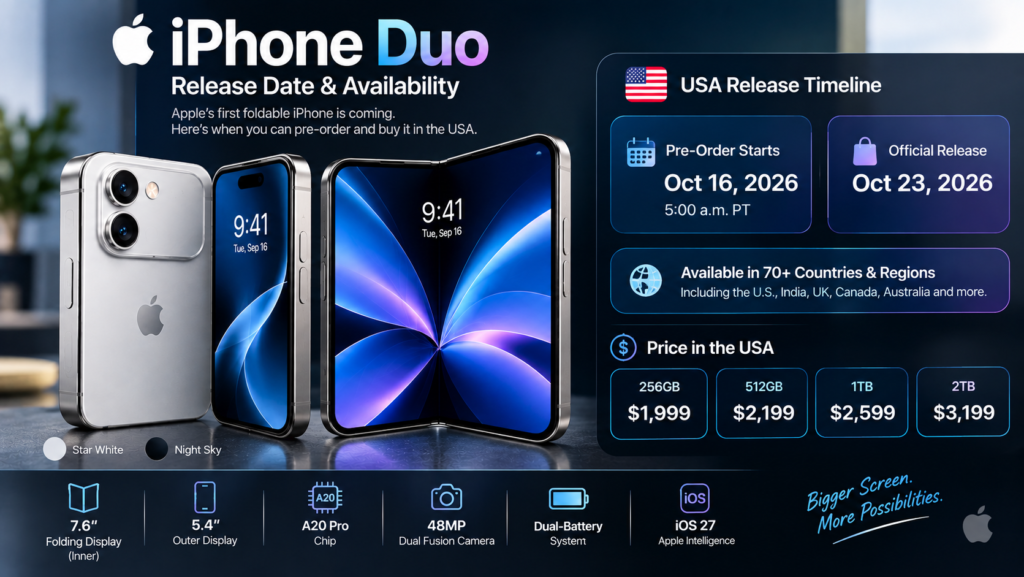 iPhone Duo Release Date: Pre-Order Date, Launch Time and Availability in the USA