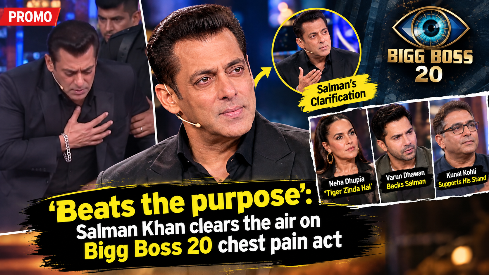 Salman Khan Clears Bigg Boss 20 Chest Pain Confusion: What Really Happened?